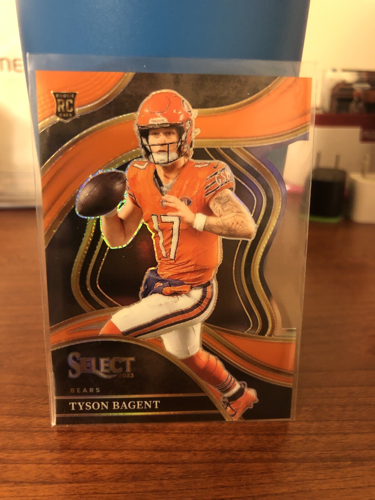 2023 Panini Select Tyson Bagent Orange Die Cut Club Level /399 #208 Bears