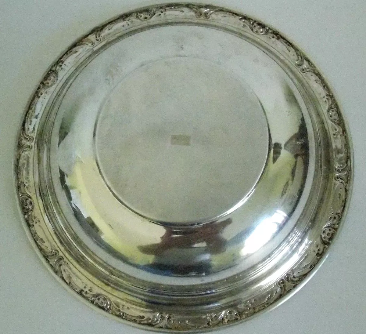 Vintage Reed Barton Solid Sterling Silver Plate Burgundy 9.5