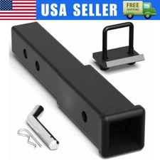 Trailer Hitch Extension for 2'' Receiver Tube 3500Lbs with Hitch Tightener Clip