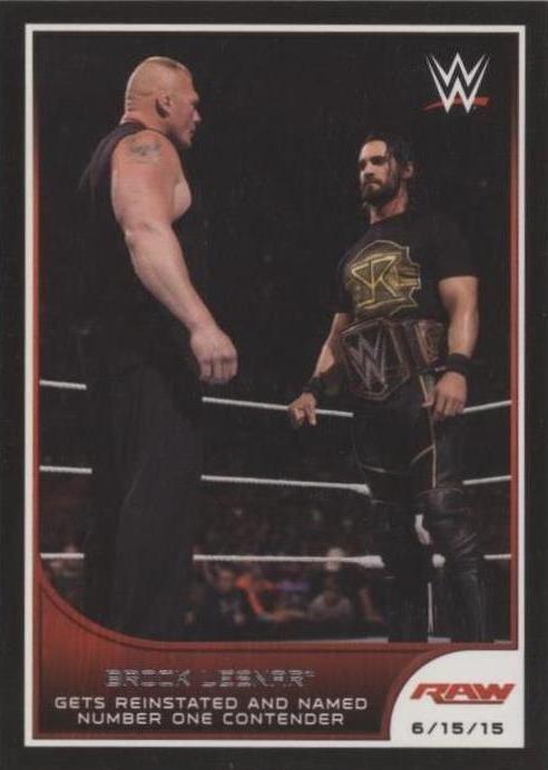 2016 Topps WWE Road to Wrestlemania - Brock Lesnar #49 - 1 of 1
