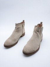 GEOX Damen Stiefelette Ankle Boots Absatzschuh Leder beige Gr 39 EU Art 20641-56