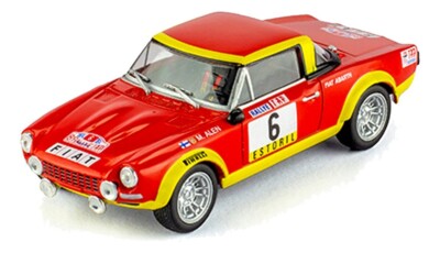 Fiat 124 Abarth Coupe 1974 Allan Alen Rare Rally Diecast Car 1:43