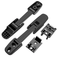 2Pcs Hood Latch Kit Bright Black Kenworth Peterbilt Mack CH Blue Bird 315-5502