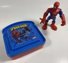 Spiderman Sandwich Holder And Spiderman Action Figure