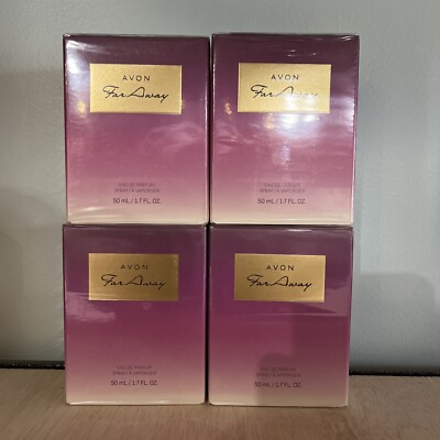 (4 Pack) Avon FAR AWAY Eau De Parfum Perfume Spray 1.7 oz