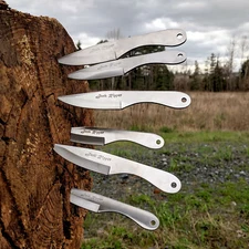 6 PC Professional Jack Ripper Throwing Knife Set 440 Stainless Steel with Sheath