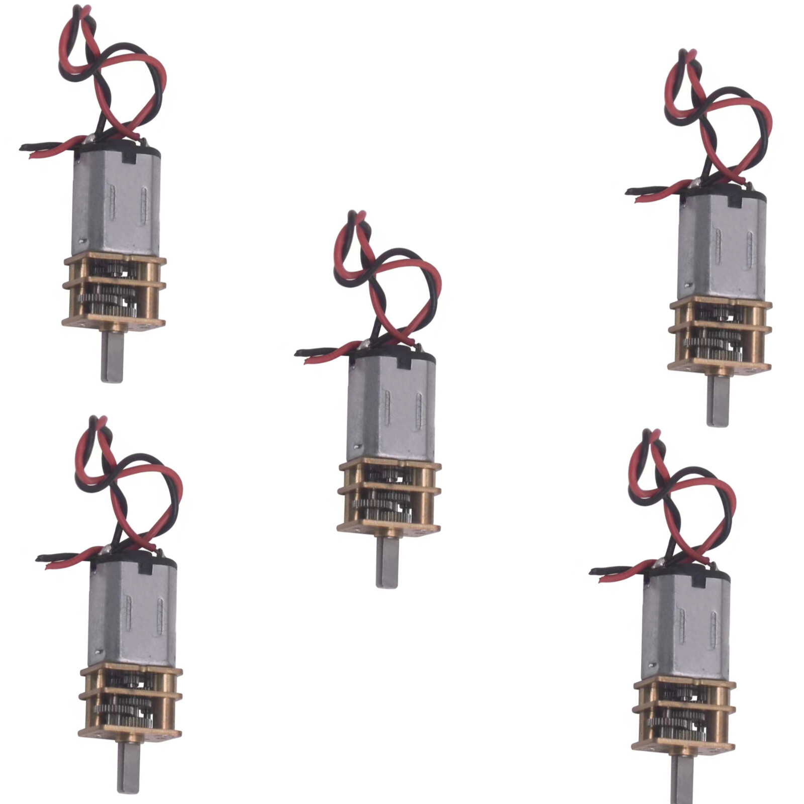 5Pcs Micro Mini N20 Gear Motor DC Slow Speed Full Metal Gearbox Reducer Toy D