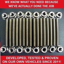 Ford 4.6 & 5.4 Liter V8 stainless exhaust manifold stud kit for 2 manifolds 