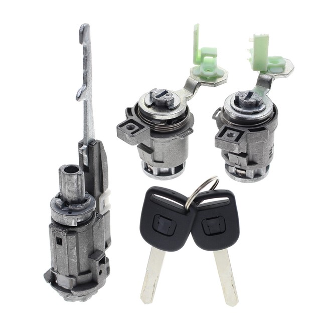 Door Lock Cylinder Front Set + Ignition Lock for Honda Accord Civic Odyssey CRV eBay