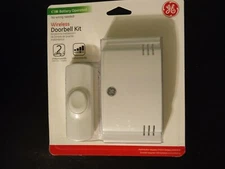 Ge Wireless Doorbell Kit,  1 Receiver, 1 Push Button, Battery-Operated