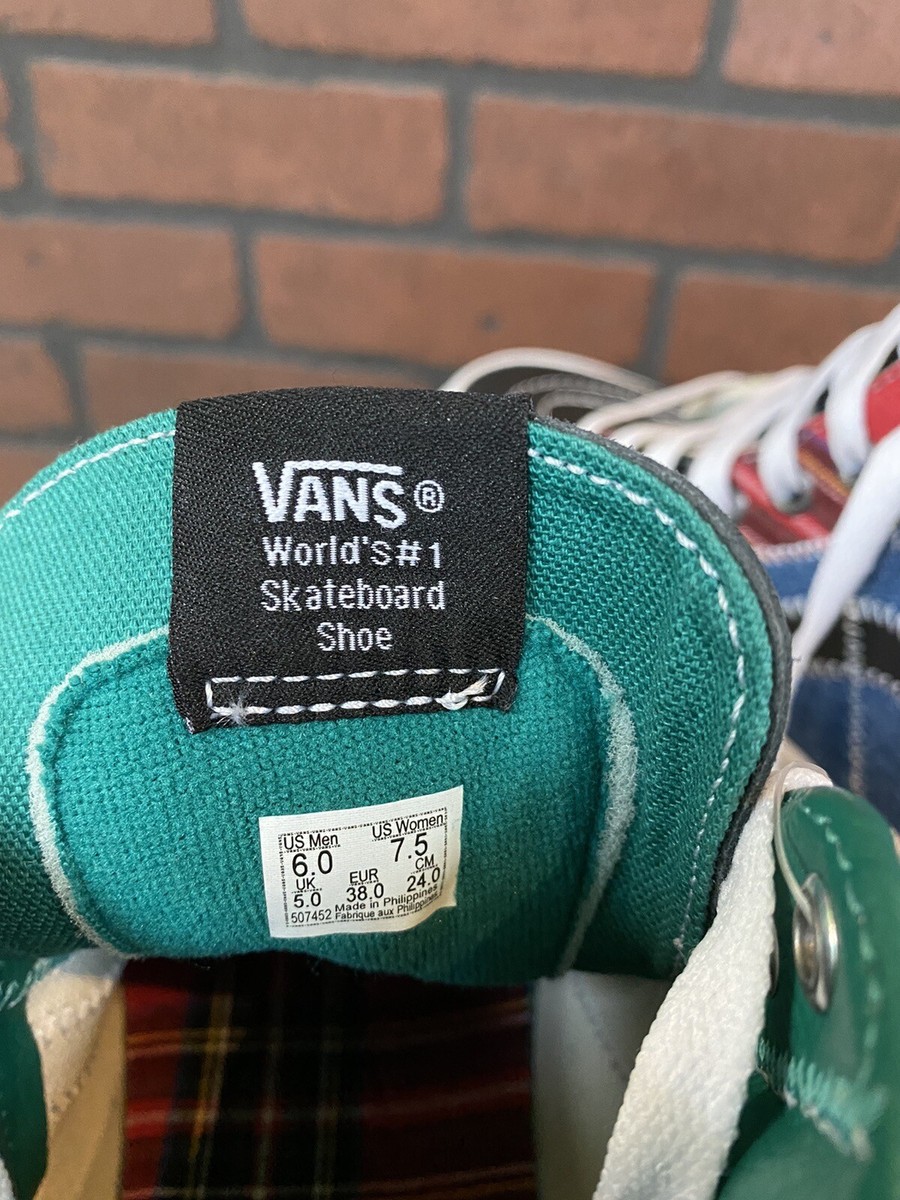 VANS Off The Wall Sk8Hi Tartan Daze Punk Spike Skate VANS Off The Wall Sk8Hi Tartan Daze Punk Spike Skate