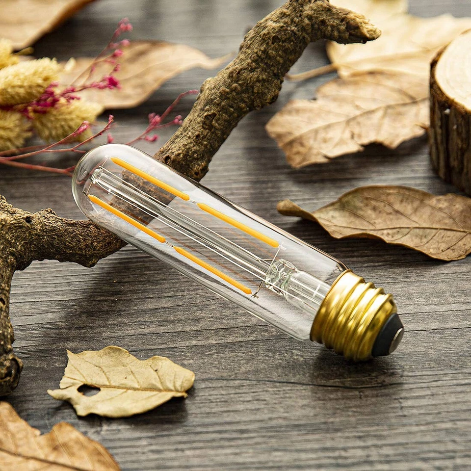 42 Pks Dimmable T10 LED Bulb 2700K Tubular Light Bulb 40W Equiv 400LM Warm White - Image 4 of 4