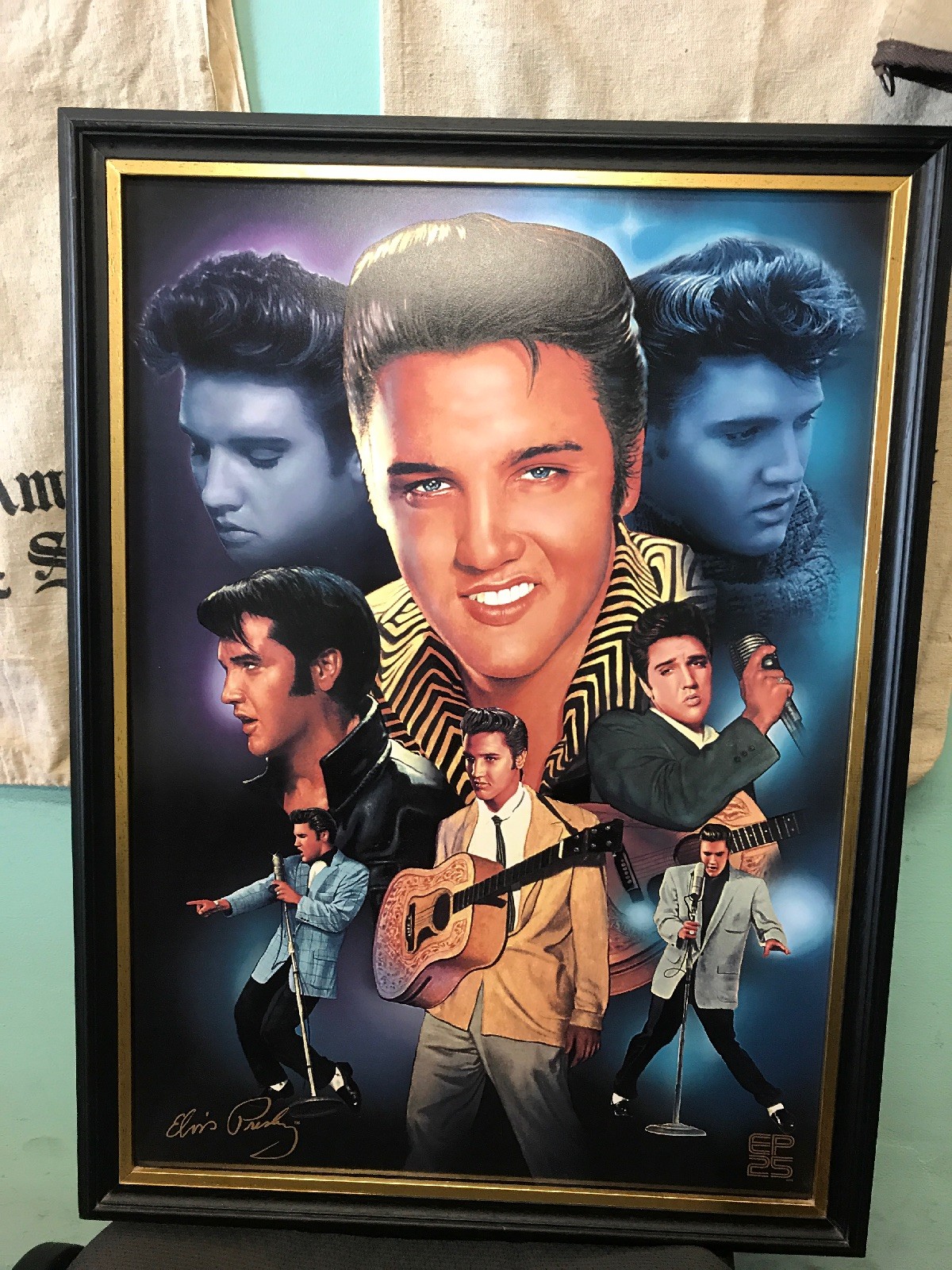 Entertainment Memorabilia Elvis Presley Bradford Museum Press 'The King' Greeting Card/Envelope