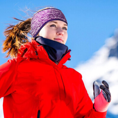 2PCS Women's Ponytail Headband Warmer Running Headbands Yoga Hair