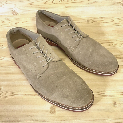 Mens Nordstrom 1901 Tan Suede Oxford Shoes Size 13 EUC 1901 Nordstrom Mens Tan Suede Leather Oxford Wingtip Shoes  main image 3