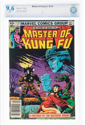 Master of Kung Fu #114 NEWSSTAND (Marvel, 1982) CBCS NM+ 9.6 White pages   cgc