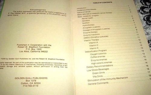 Stoffwechselkrebstherapie von Bruce W. Halstead M.D. Für Ärzte, Krankenschwestern und.. - Bild 2 von 3