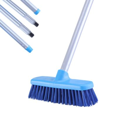 #ad Deck Brush With Long Handle Floor Scrub Brushes For Cleaning Shower Stiff Bristl $17.46