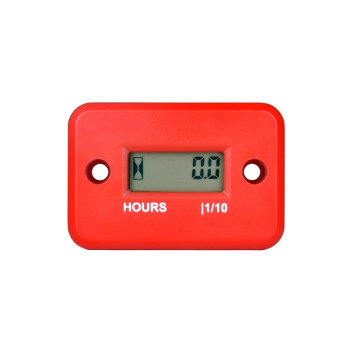 (Red)Inductive Hour Meter,Maintenance Gas Engine For Lawn Mower Motorcycle ATV
