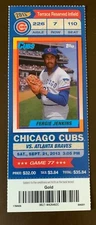 Chicago Cubs 9/21/2013 MLB ticket stub vs Atlanta Braves - Fergie Jenkins