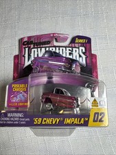 Mga Car Tuned Series 1 Lowriders 59 Chevy Impala Pink With Led Lighting 28