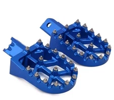 AirTime Motorcycle Foot Pegs Blue Anodized Aluminum Billet For Crf/Xr 50,70,110