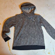 Under Armour Youth Boys YXL Hoodie   Gray Abstract Print Pullover   Loose Fit  