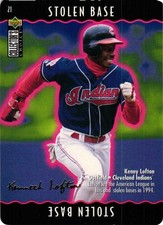 1996 UD Collector's Choice  You Make the Play Kenny Lofton #21 Gold  Signature