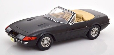 KK Scale 1969 Ferrari 365 GTB Daytona Spider Series1 Black Miami Vice KKDC180612