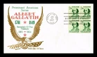 DR JIM STAMPS US COVER ALBERT GALLATIN PROMINENT AMERICANS FDC KHOL KRAFT