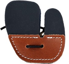 AF Handmade 3 Finger Leather Tab Ergonomic Archery Guard Practice Hunting