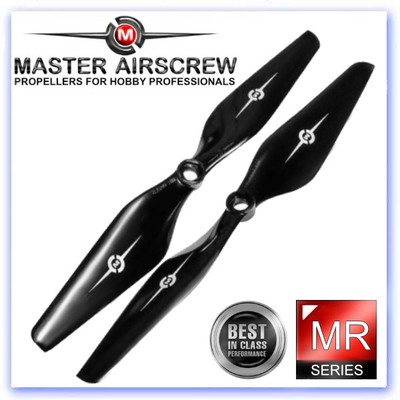 Master Airscrew 13 x 4,5 MR Propeller Set x2 schwarz MASMR13X45SB2