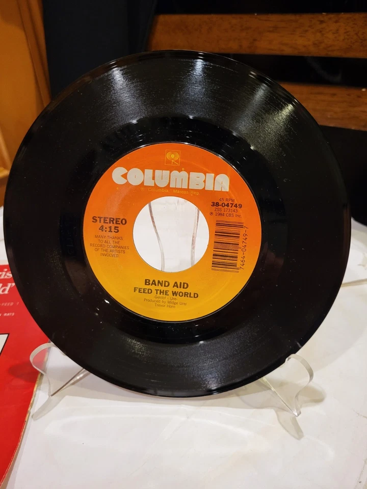 Band Aid Do They Know It's Christmas? 7" NM Vinyl EX Pic Sleeve 38-04749 Foto 4 de 4