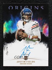 2021 Panini Origins Rookie Auto Black 1/1 Justin Fields #RA-JF Auto lz7