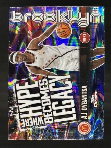AJ Dybantsa [Refractor] #HL-1 2025 Topps Chrome McDonald's All American Where Hype Becomes Legacy card