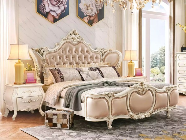 Schlafzimmer MöBel Bett 2х Nachttische Luxus-Set Neu Klassische MöBel 3Tlg-image