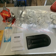 VEVOR Button Maker Machine Badge Pin Machine 2.25" 58MM 500 Free Parts Press Kit