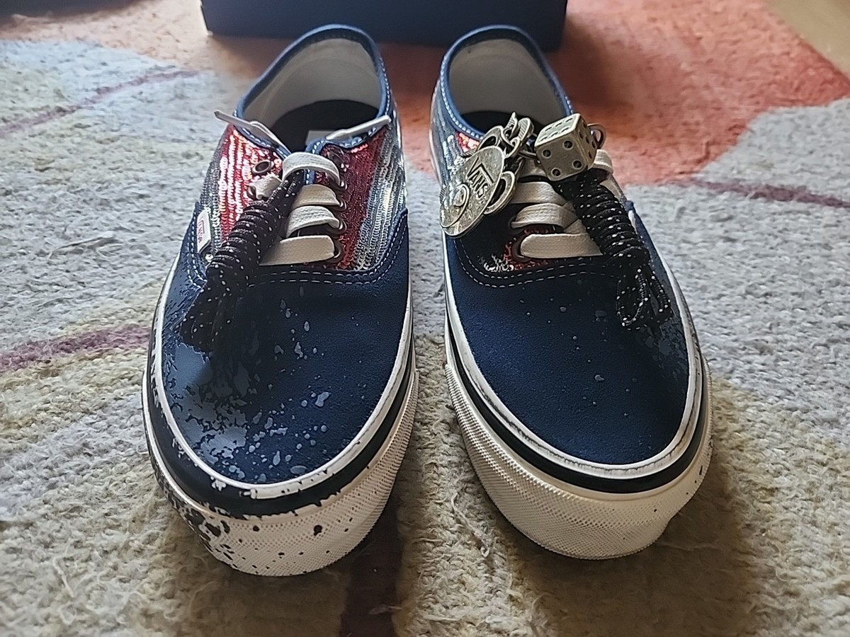 Vans LX Authentic 44 Charms Pack La Habana Mens 6.5 Red White Blue 