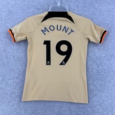 Mount 19 Soccer Jersey Small Kids Youth Nike Football Chelsea FC Dri-Fit Futbol