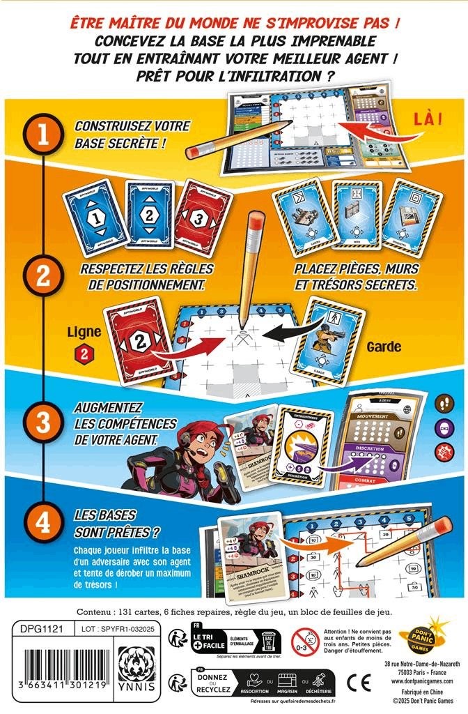 Spyworld Jeu de Société Don't Panic Games Idéal pour le Week-End