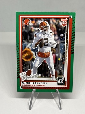Shedeur Sanders 2025 Panini Donruss Highlights Green /5 Rookie Card #DRH-70