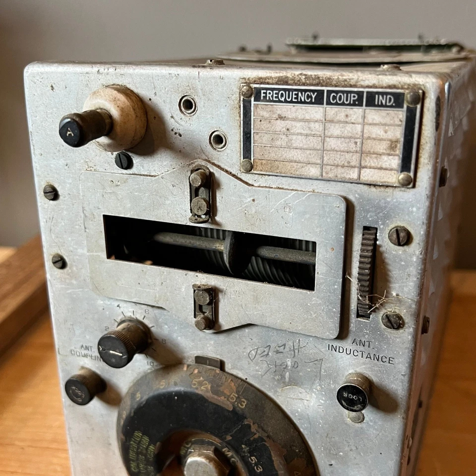 Sintonizador de antena eléctrica occidental Signal Corps BC-457-A radio militar Segunda Guerra Mundial sin probar Foto 3 de 4
