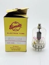 NEW Vintage NOS Eimac Varian 8165 /4-65A Power Tetrode Vacuum Electron Tube E5