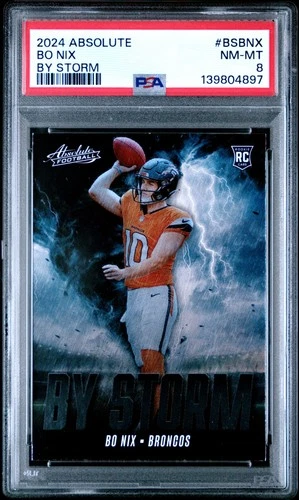 2024 PANINI ABSOLUTE BY STORM #BSBNX BO NIX ROOKIE RC PSA 8