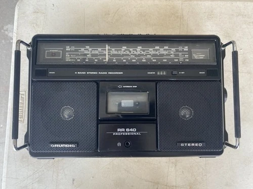 Vintage Boombox Grundig RR640 Radio Cassette No Lasonic Vela Conion Sharp Sanyo