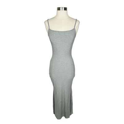 slim fit dress slacks Skims Soft Lounge Long Slip Dress (Heather Grey) main image 0