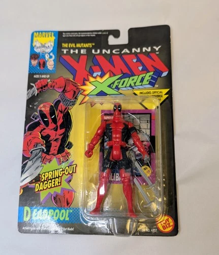 Vintage 1992 Toy Biz Deadpool X-Force Uncanny X-Men Figure MOC Sealed Marvel