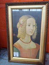 Framed Print of Renaissance Portrait Lady