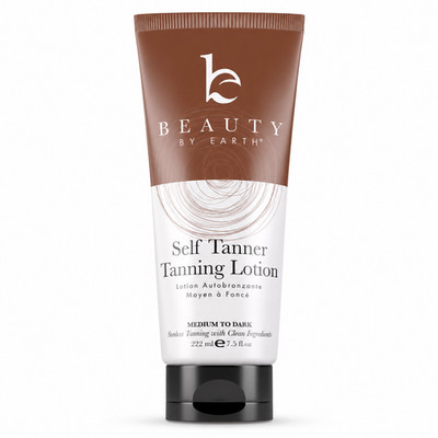 Beauty by Earth Self Tanner Body Lotion, Medium to Dark 7.5 oz Exp 2027+