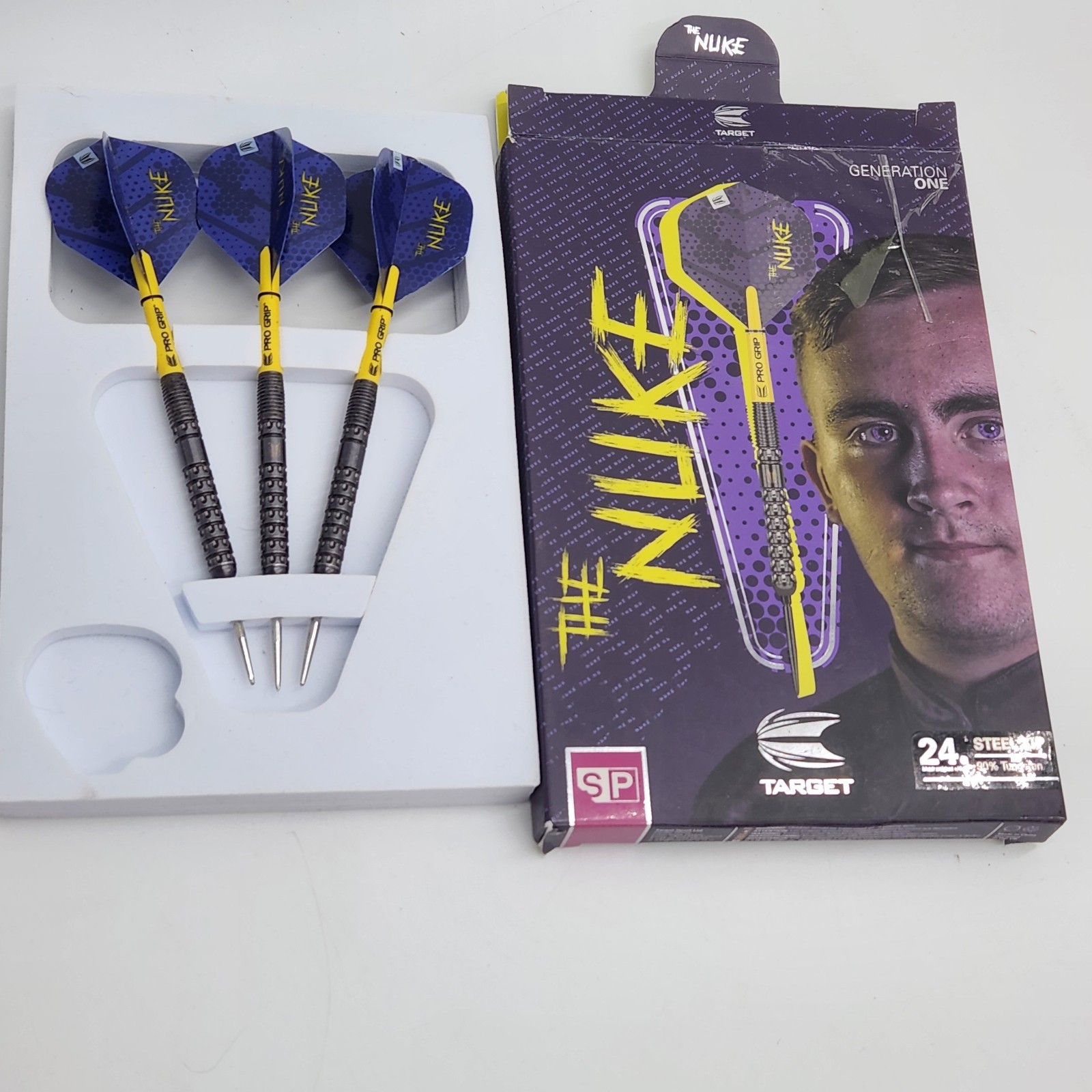 Target Luke The Nuke Littler Gen 1 Swiss Point 90% Tungsten Steel Tip Darts 24g